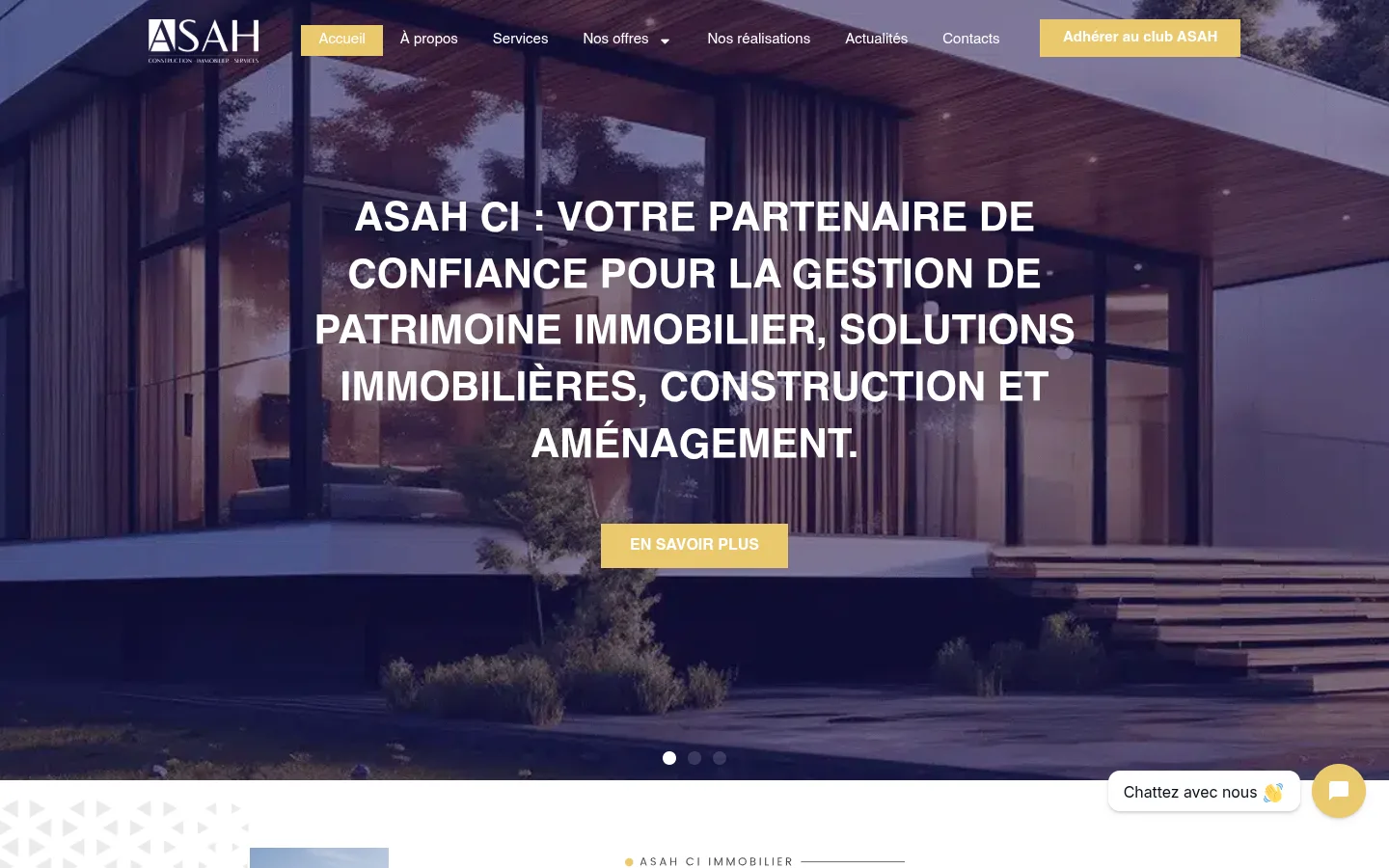 Asah Construction Immobilier